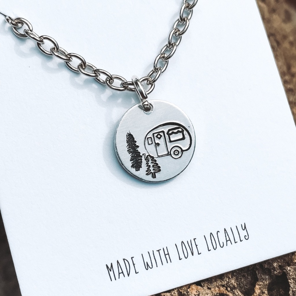 Camper Necklace - Vintage Camper - Travel Trailer
